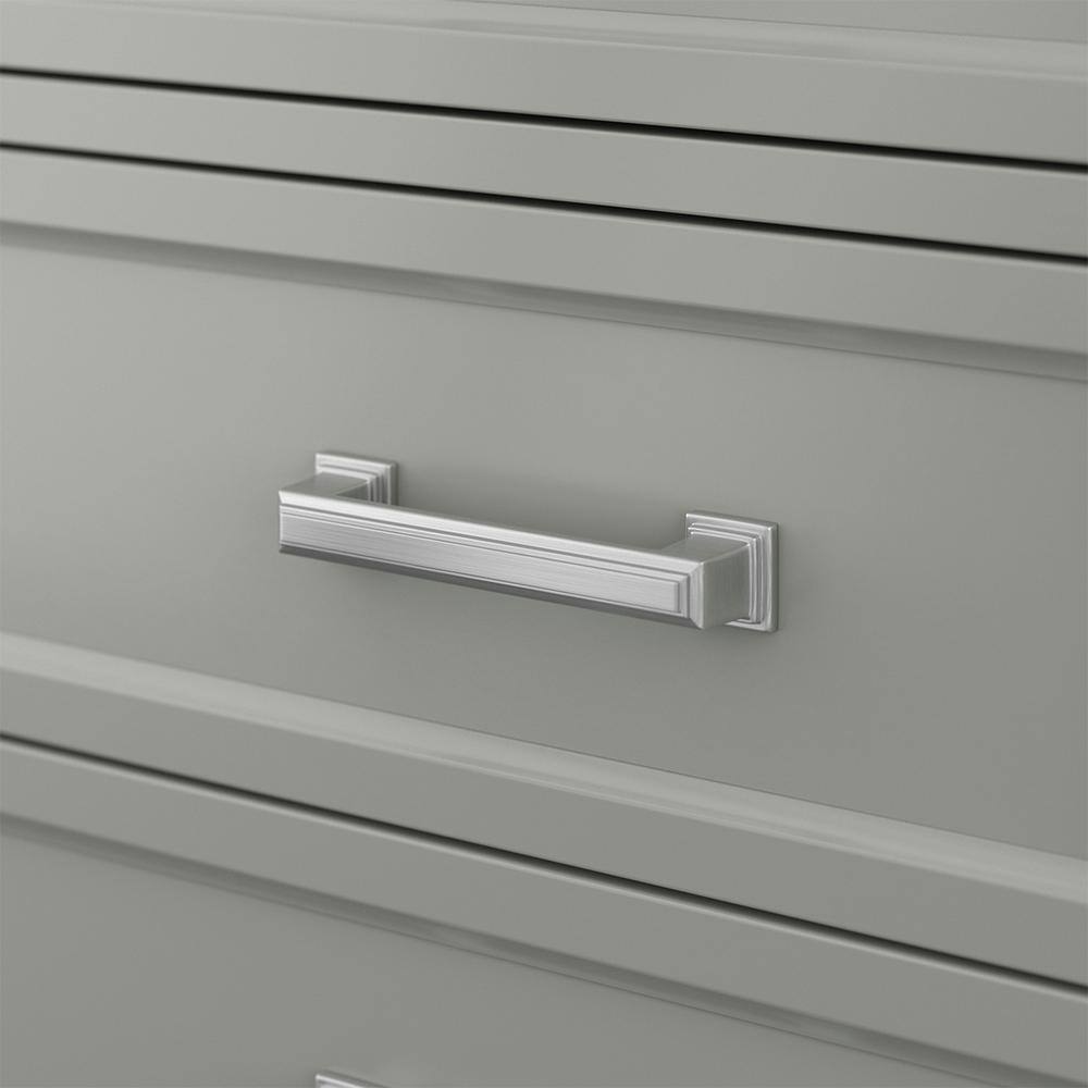 Affinity 37" Single Sink Vanity with White & Gray Carrara Marble Top - Design Element Bath Kitchen - Bathroom Vanity - Gray