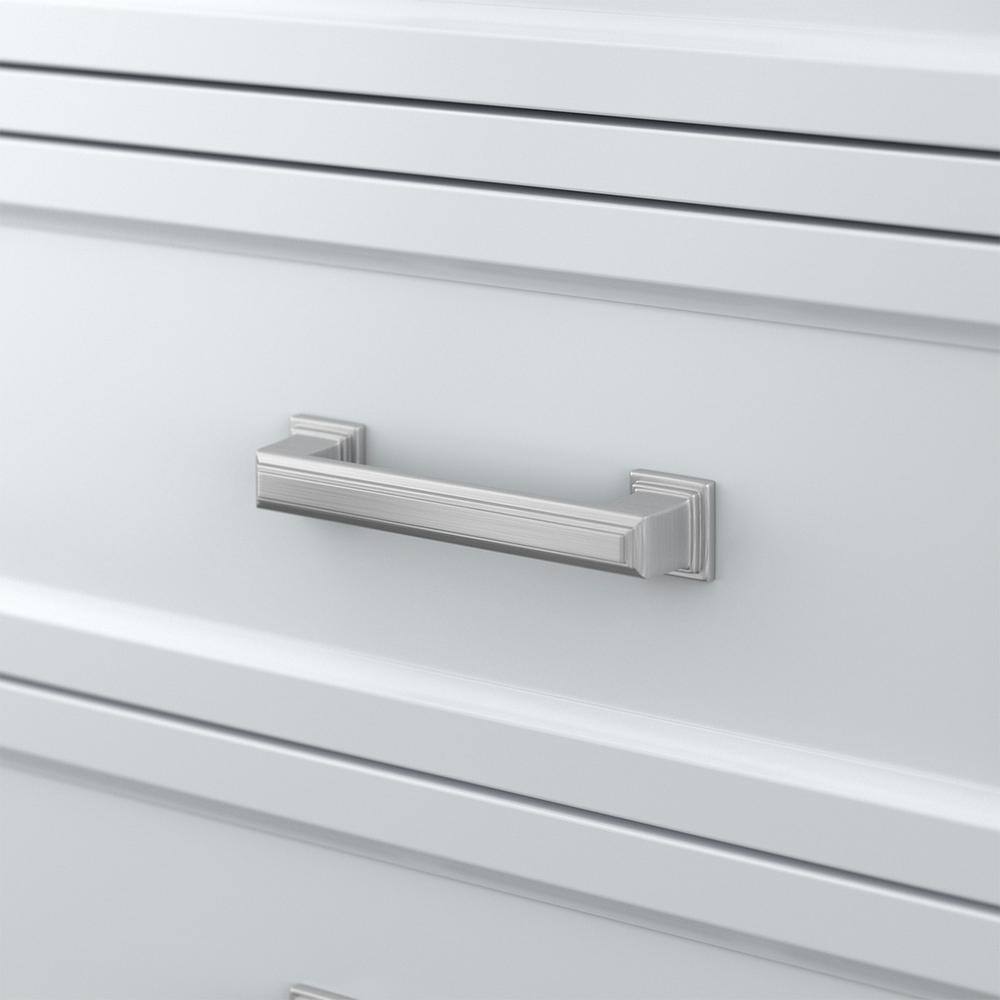 Affinity 37" Single Sink Vanity with White & Gray Carrara Marble Top - Design Element Bath Kitchen - Bathroom Vanity - Gray