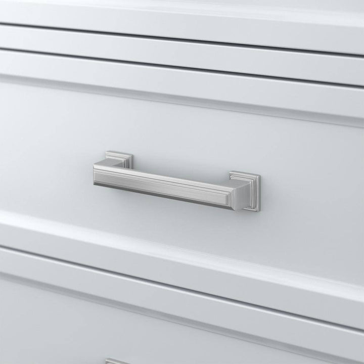 Affinity 37" Single Sink Vanity with White & Gray Carrara Marble Top - Design Element Bath Kitchen - Bathroom Vanity - Gray