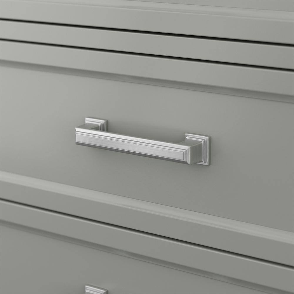 Affinity 49" Single Sink Vanity with White & Gray Carrara Marble Top - Design Element Bath Kitchen - Bathroom Vanity - White