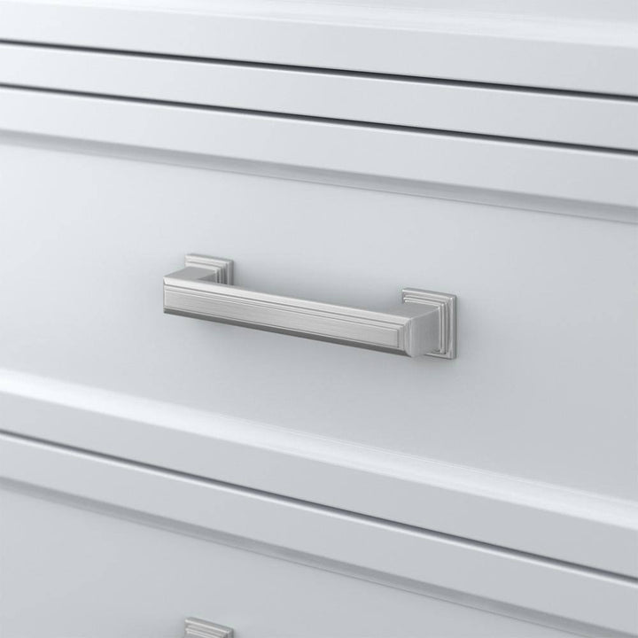 Affinity 49" Single Sink Vanity with White & Gray Carrara Marble Top - Design Element Bath Kitchen - Bathroom Vanity - White