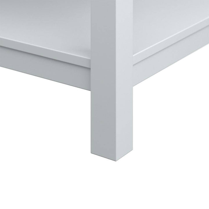 Affinity 49" Single Sink Vanity with White & Gray Carrara Marble Top - Design Element Bath Kitchen - Bathroom Vanity - White