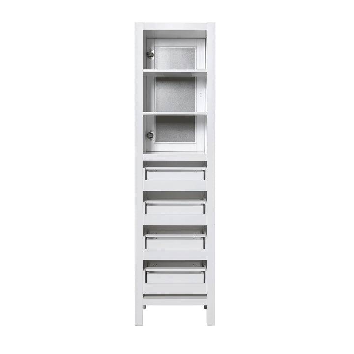 London 66" H x 18" W Linen Tower - Design Element Bath Kitchen - Linen Cabinet - 