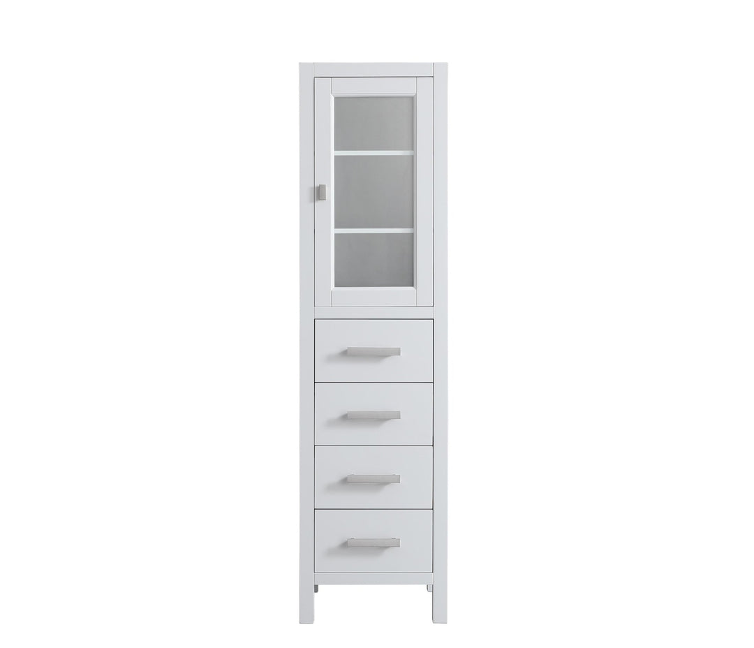 London 66" H x 18" W Linen Tower - Design Element Bath Kitchen - Linen Cabinet - 