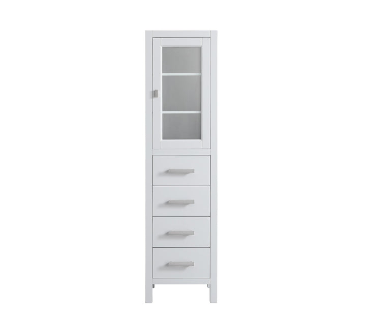 London 66" H x 18" W Linen Tower - Design Element Bath Kitchen - Linen Cabinet - 