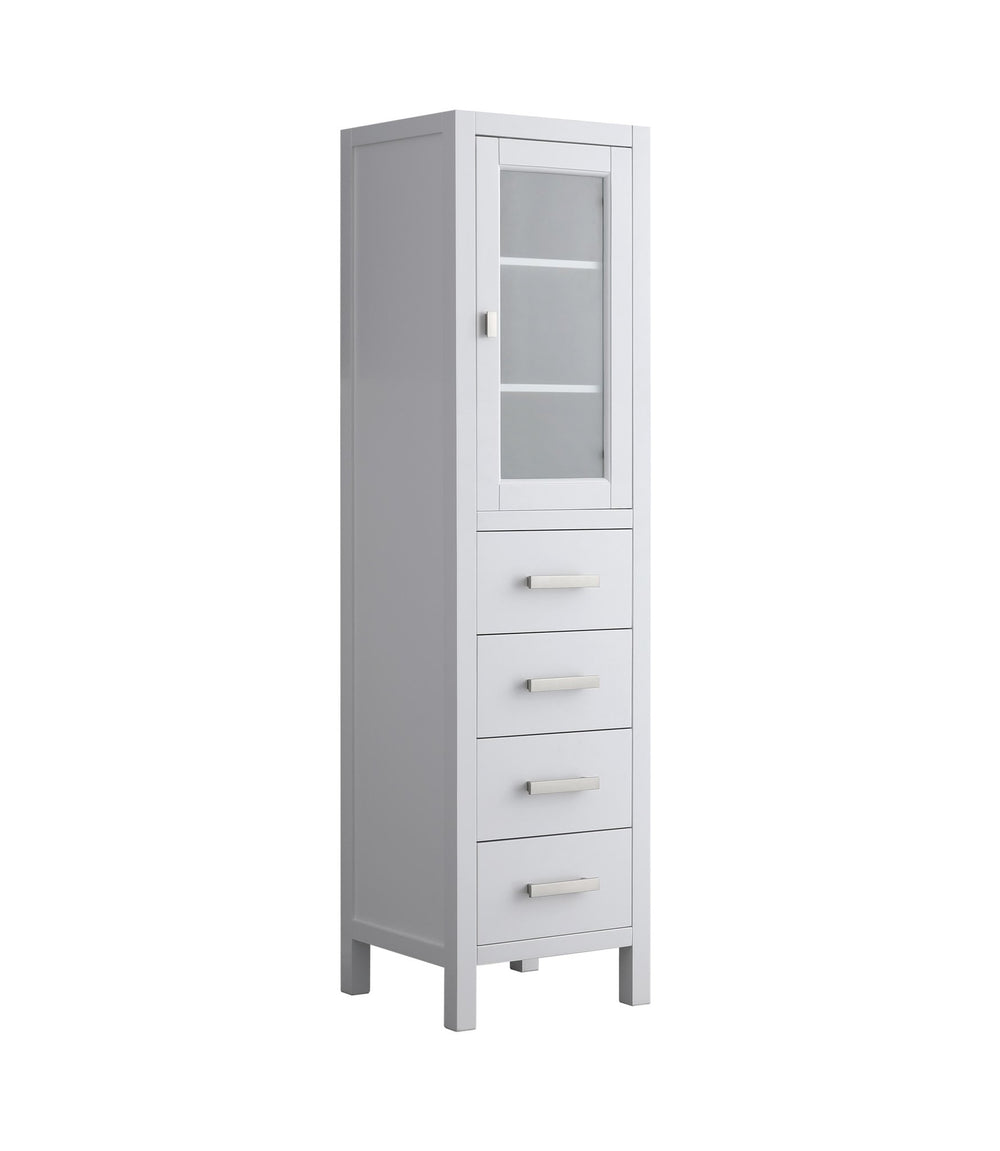 London 66" H x 18" W Linen Tower - Design Element Bath Kitchen - Linen Cabinet - 