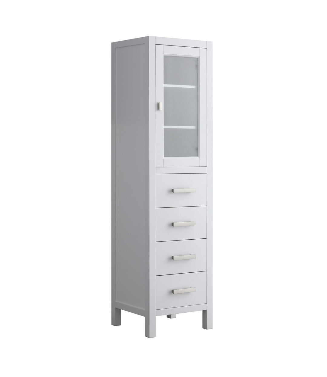 London 66" H x 18" W Linen Tower - Design Element Bath Kitchen - Linen Cabinet - 