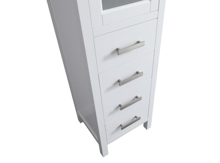 London 66" H x 18" W Linen Tower - Design Element Bath Kitchen - Linen Cabinet - 