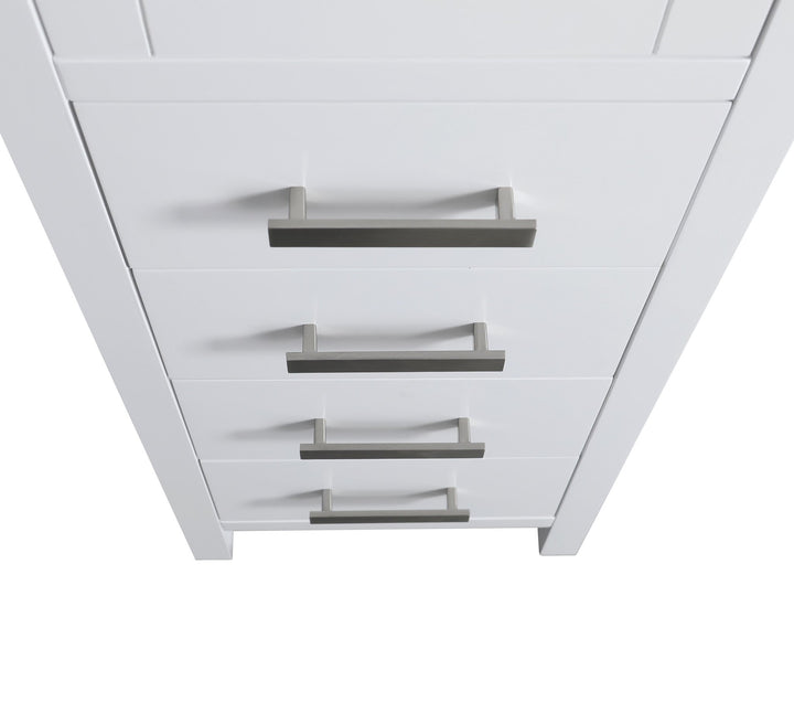 London 66" H x 18" W Linen Tower - Design Element Bath Kitchen - Linen Cabinet - 