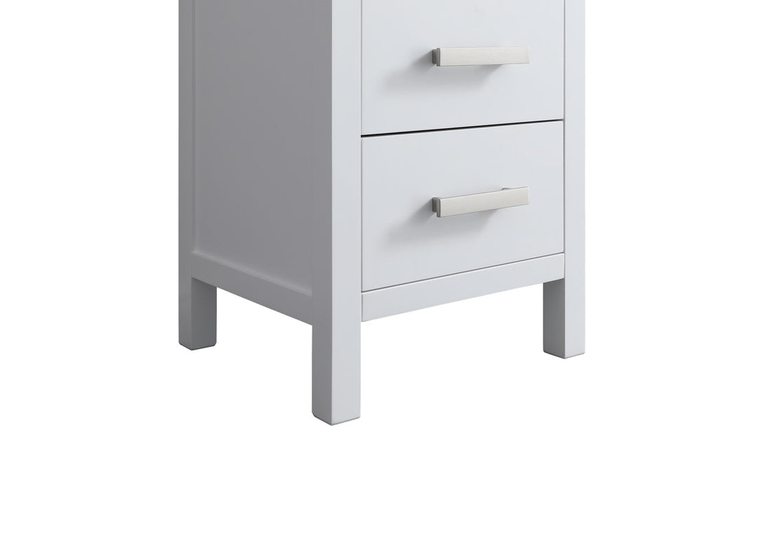 London 66" H x 18" W Linen Tower - Design Element Bath Kitchen - Linen Cabinet - 