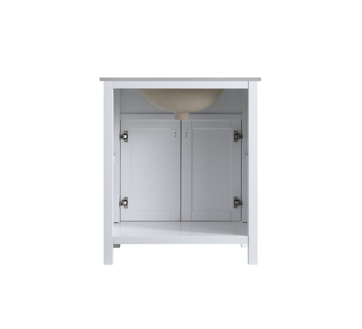 London 29.5" Single Sink Vanity Cabinet Only in White - Design Element Bath Kitchen - Bathroom Vanity - 