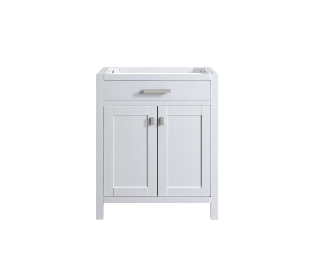 London 29.5" Single Sink Vanity Cabinet Only in White - Design Element Bath Kitchen - Bathroom Vanity - 