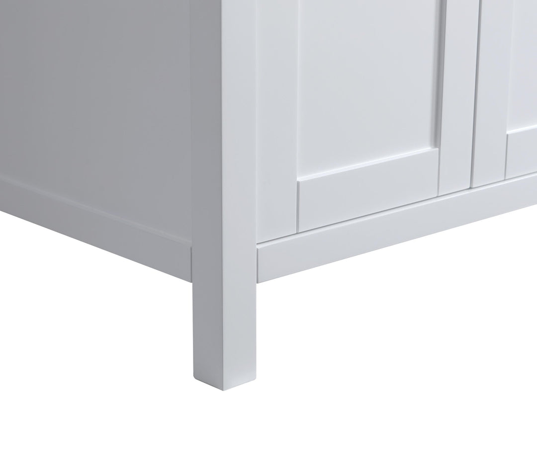 London 29.5" Single Sink Vanity Cabinet Only in White - Design Element Bath Kitchen - Bathroom Vanity - 