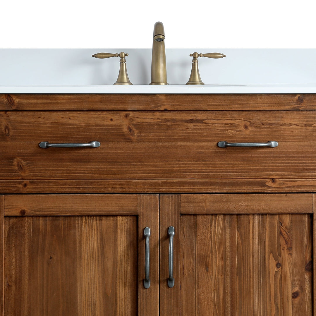 Bryson 36" Vanity Base Only in Walnut - Design Element Bath Kitchen - Bathroom Vanity - 