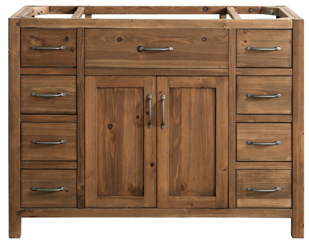Bryson 48" Vanity Base Only in Walnut - Design Element Bath Kitchen - Bathroom Vanity - 