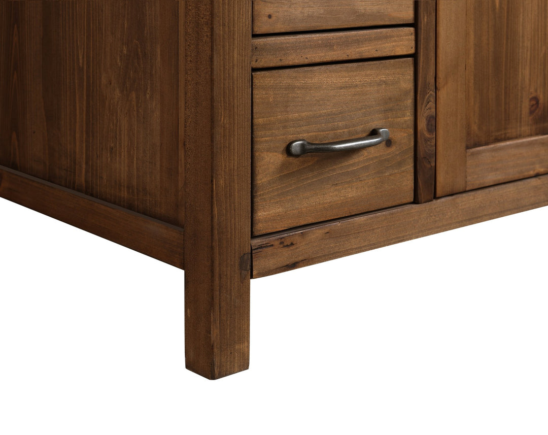 Bryson 48" Vanity Base Only in Walnut - Design Element Bath Kitchen - Bathroom Vanity - 