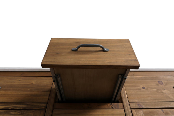 Bryson 72" Vanity Base Only in Walnut - Design Element Bath Kitchen - Bathroom Vanity - 