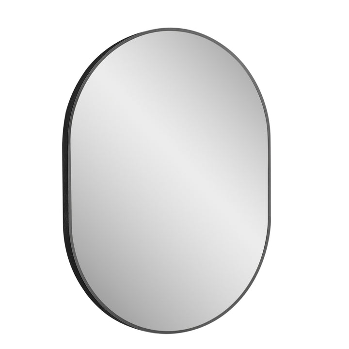 Vera 24" x 32" Oval Vanity Mirror with Metal Frame - Design Element Bath Kitchen - Mirror - Gold
