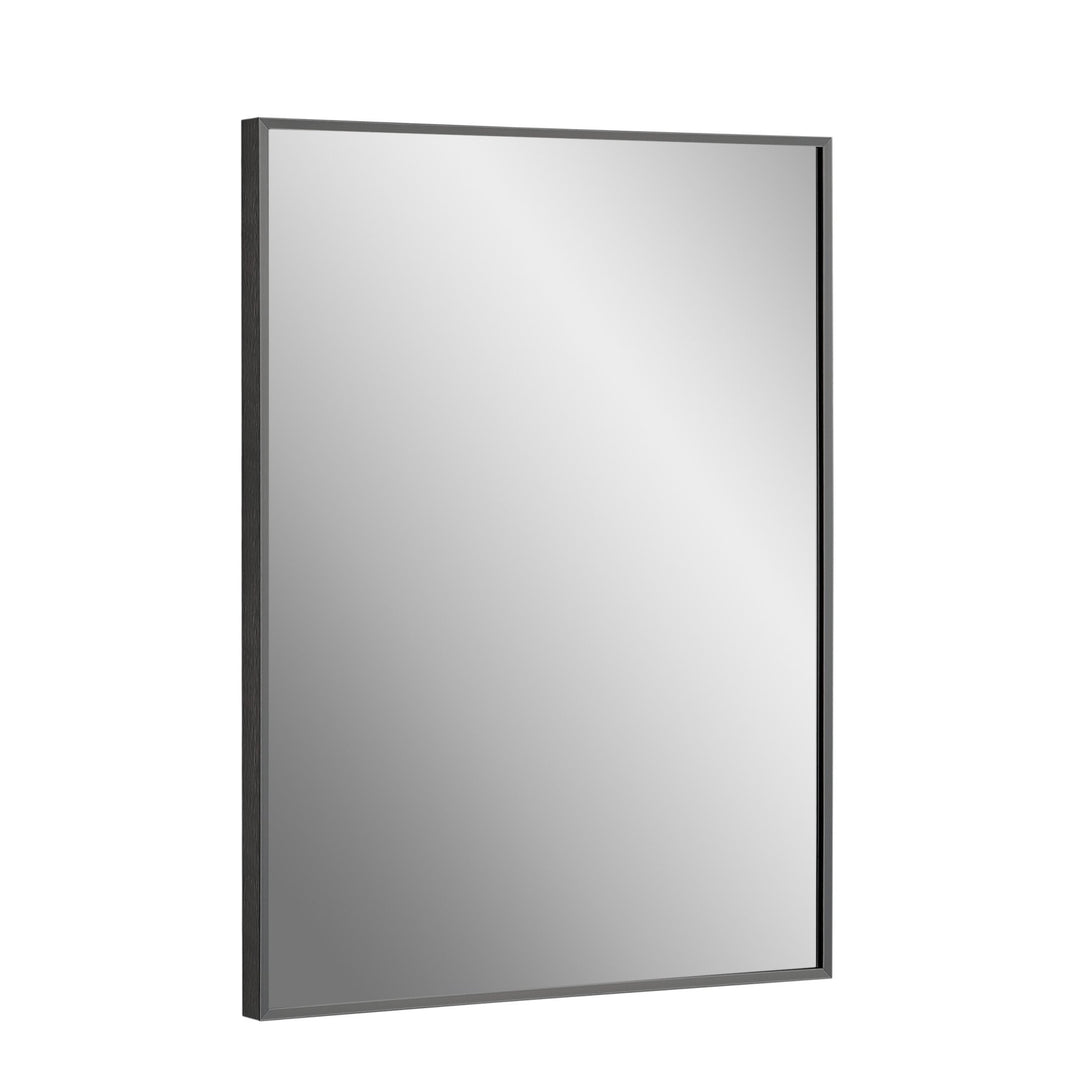 Vera 24" x 32" Rectangular Vanity Mirror with Modern Metal Frame - Design Element Bath Kitchen - Mirror - Chrome