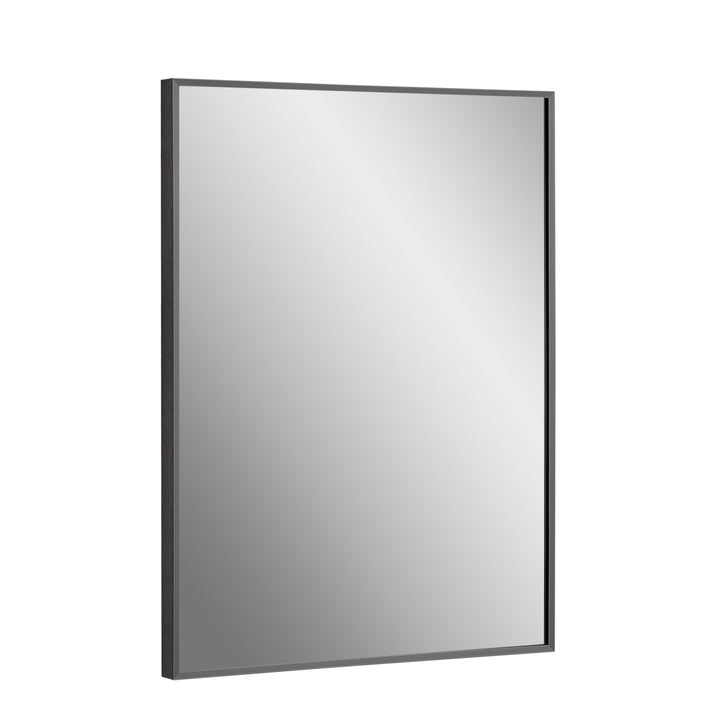 Vera 24" x 32" Rectangular Vanity Mirror with Modern Metal Frame - Design Element Bath Kitchen - Mirror - Chrome