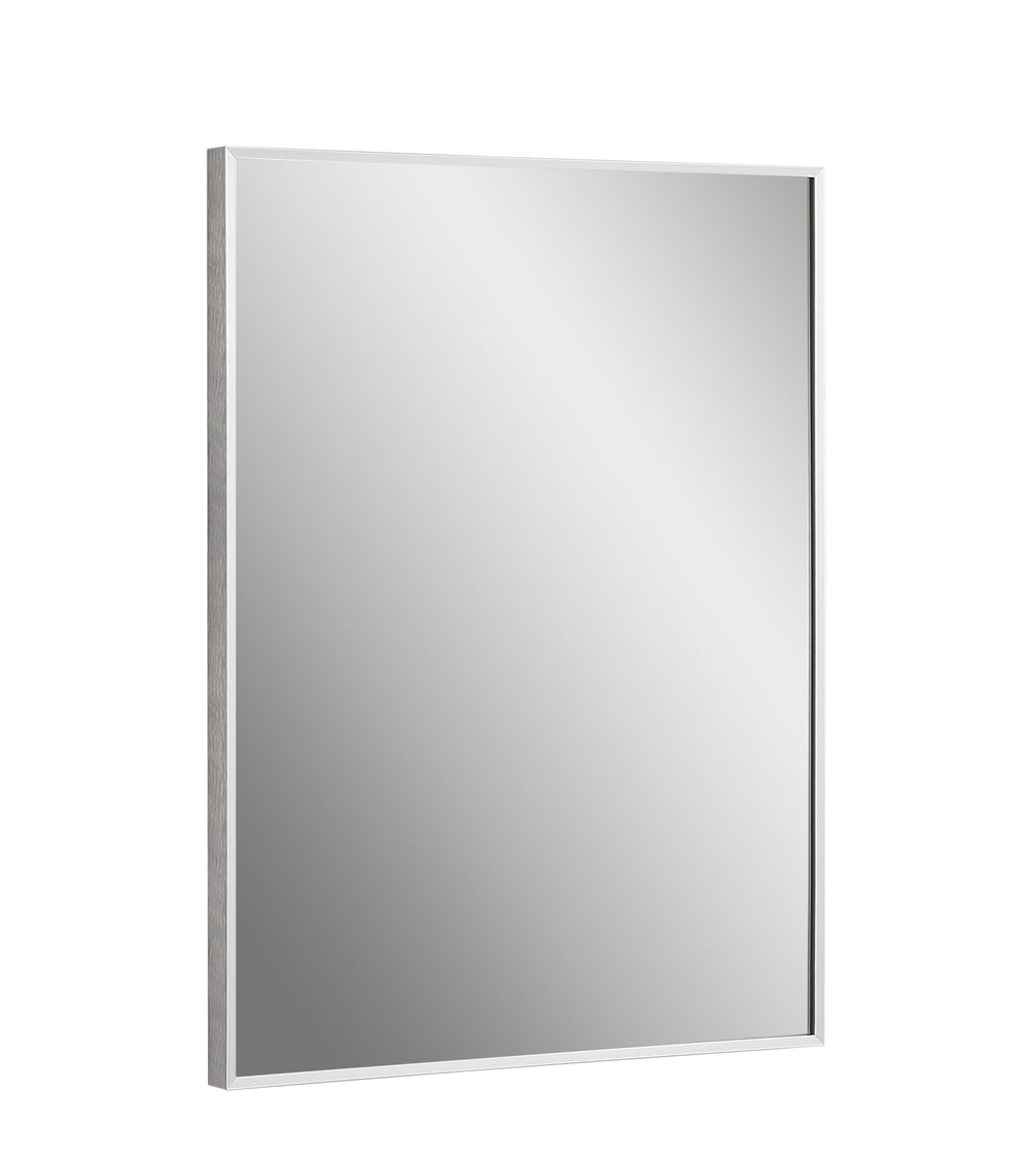 Vera 24" x 32" Rectangular Vanity Mirror with Modern Metal Frame - Design Element Bath Kitchen - Mirror - Chrome
