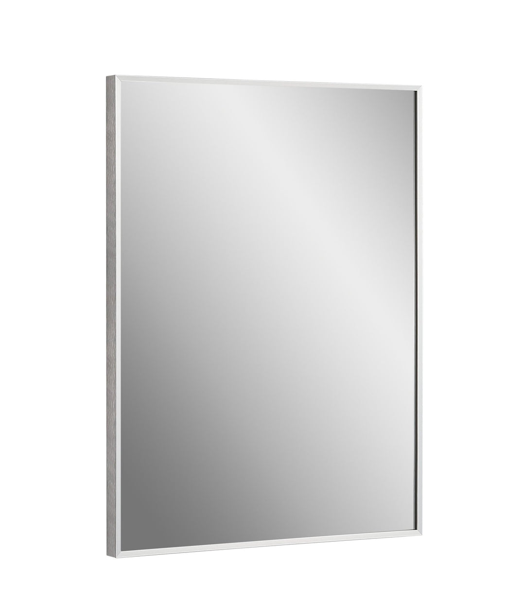 Vera 24" x 32" Rectangular Vanity Mirror with Modern Metal Frame - Design Element Bath Kitchen - Mirror - Chrome