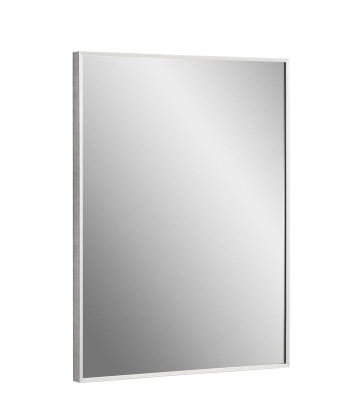 Vera 24" x 32" Rectangular Vanity Mirror with Modern Metal Frame - Design Element Bath Kitchen - Mirror - Chrome