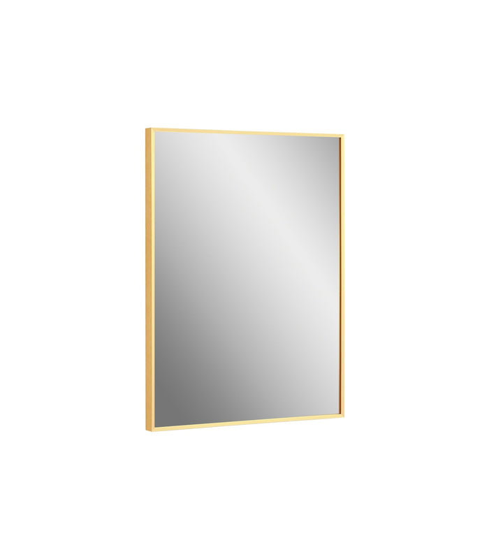 Vera 24" x 32" Rectangular Vanity Mirror with Modern Metal Frame - Design Element Bath Kitchen - Mirror - Chrome