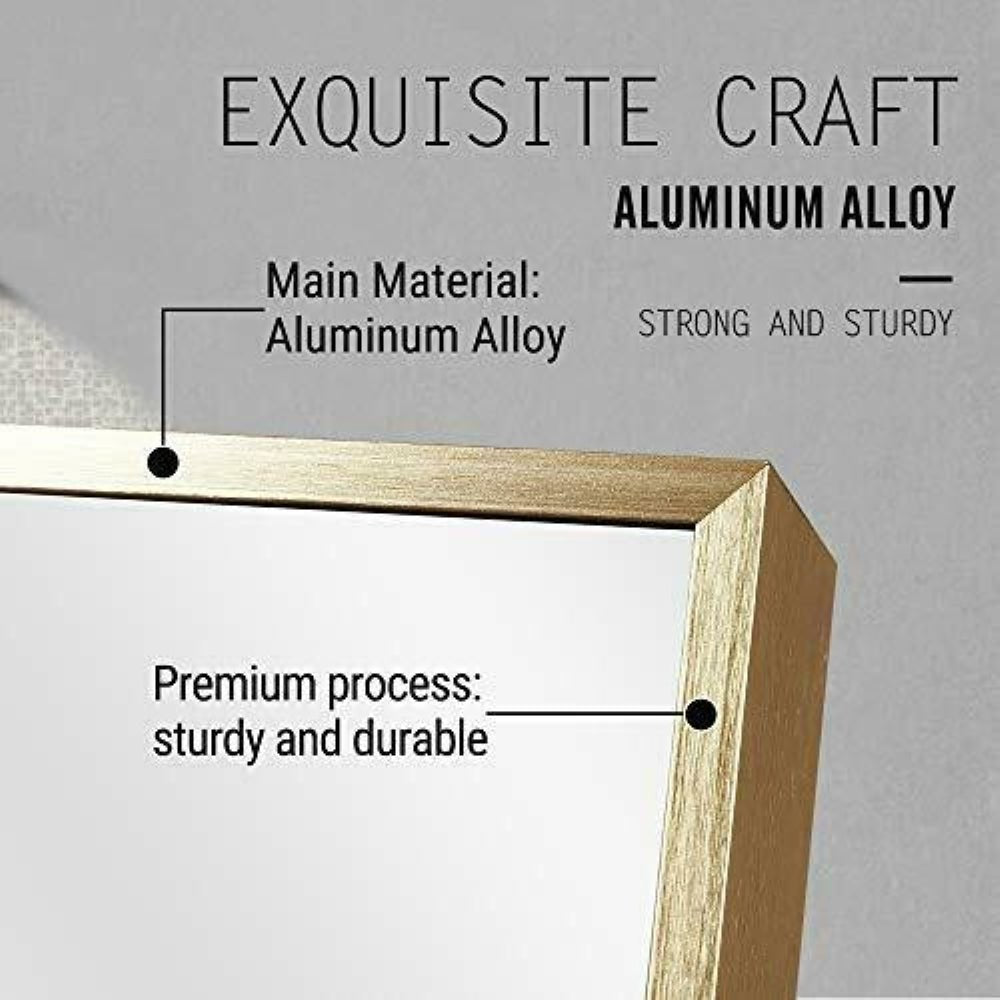 Vera 24" x 32" Rectangular Vanity Mirror with Modern Metal Frame - Design Element Bath Kitchen - Mirror - Chrome