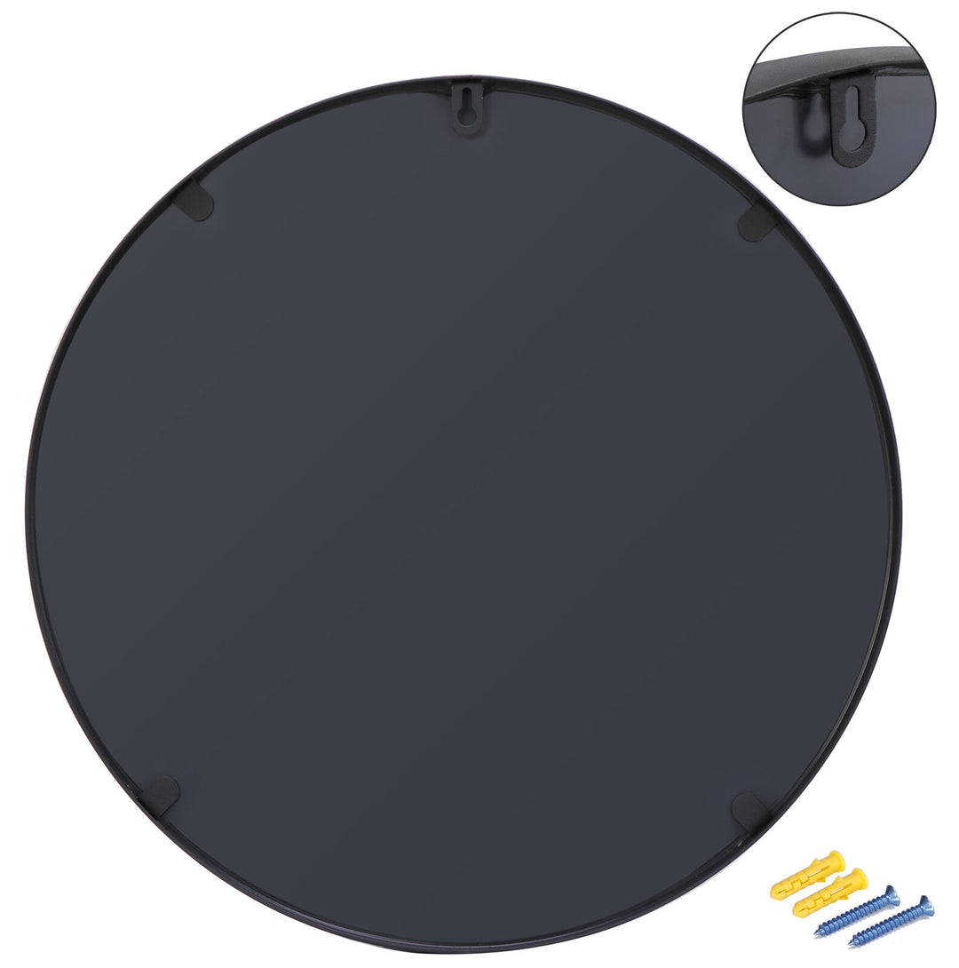 Vera 28" x 28" Round Vanity Mirror with Stainless Steel Frame - Design Element Bath Kitchen - Mirror - Gold
