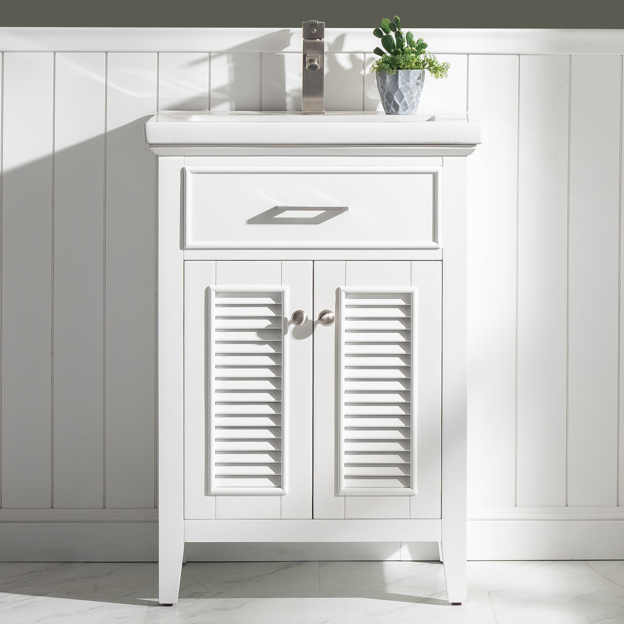 Cameron 24" Single Sink Vanity with Porcelain Top