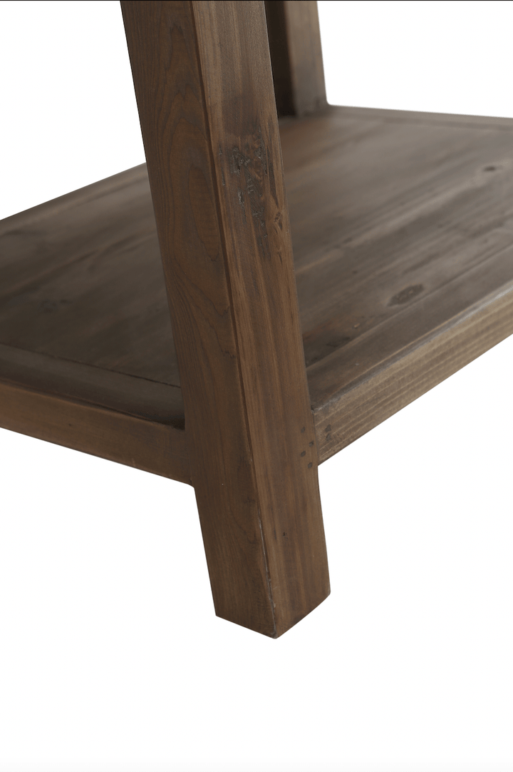 Austin 24" Single Sink Vanity in Walnut with Porcelain Top - Design Element Bath Kitchen - Bathroom Vanity - 