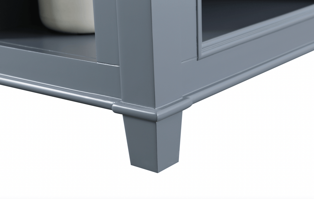 Medley 54" Kitchen Island With Slide Out Table - Gray - Design Element Bath Kitchen - Kitchen Island - 