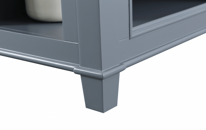 Medley 54" Kitchen Island With Slide Out Table - Gray - Design Element Bath Kitchen - Kitchen Island - 