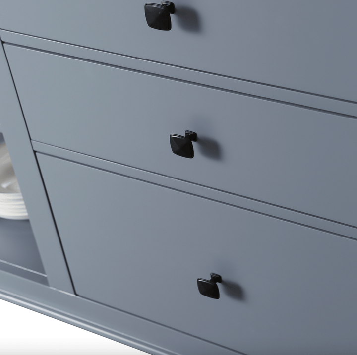 Medley 54" Kitchen Island With Slide Out Table - Gray - Design Element Bath Kitchen - Kitchen Island - 