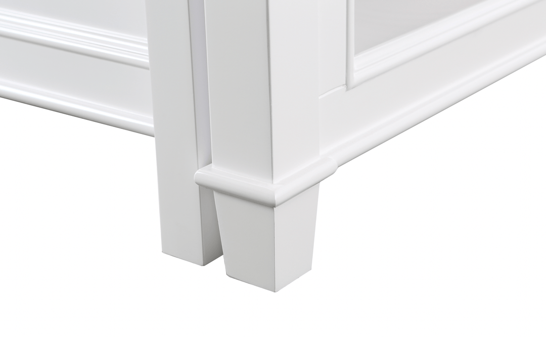 Medley 54" Kitchen Island With Slide Out Table - White - Design Element Bath Kitchen - Kitchen Island - 