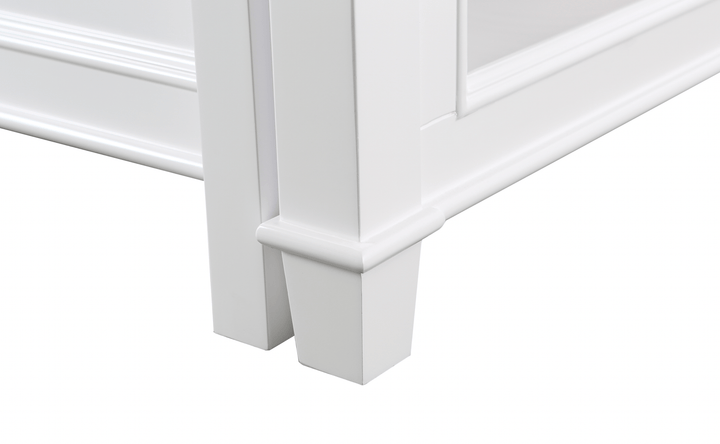 Medley 54" Kitchen Island With Slide Out Table - White - Design Element Bath Kitchen - Kitchen Island - 
