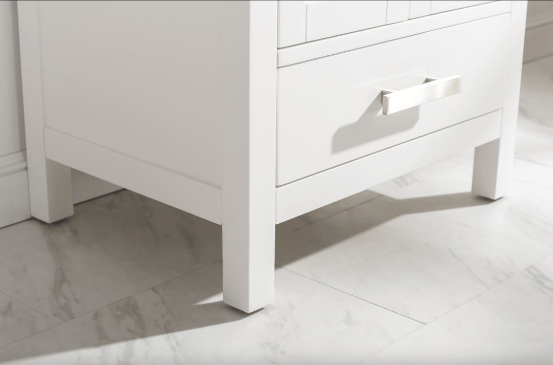 Valentino 24" Single Vanity with Porcelain Top - Design Element Bath Kitchen - Bathroom Vanity - 