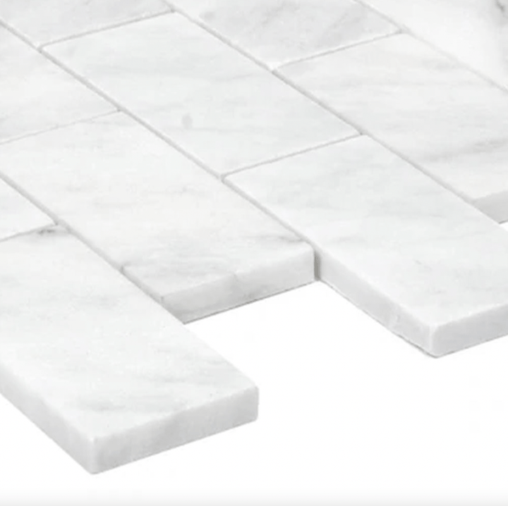 Blanco 12" x 12" Marble Mosaic Wall Tile - Design Element Bath Kitchen - Tile - 