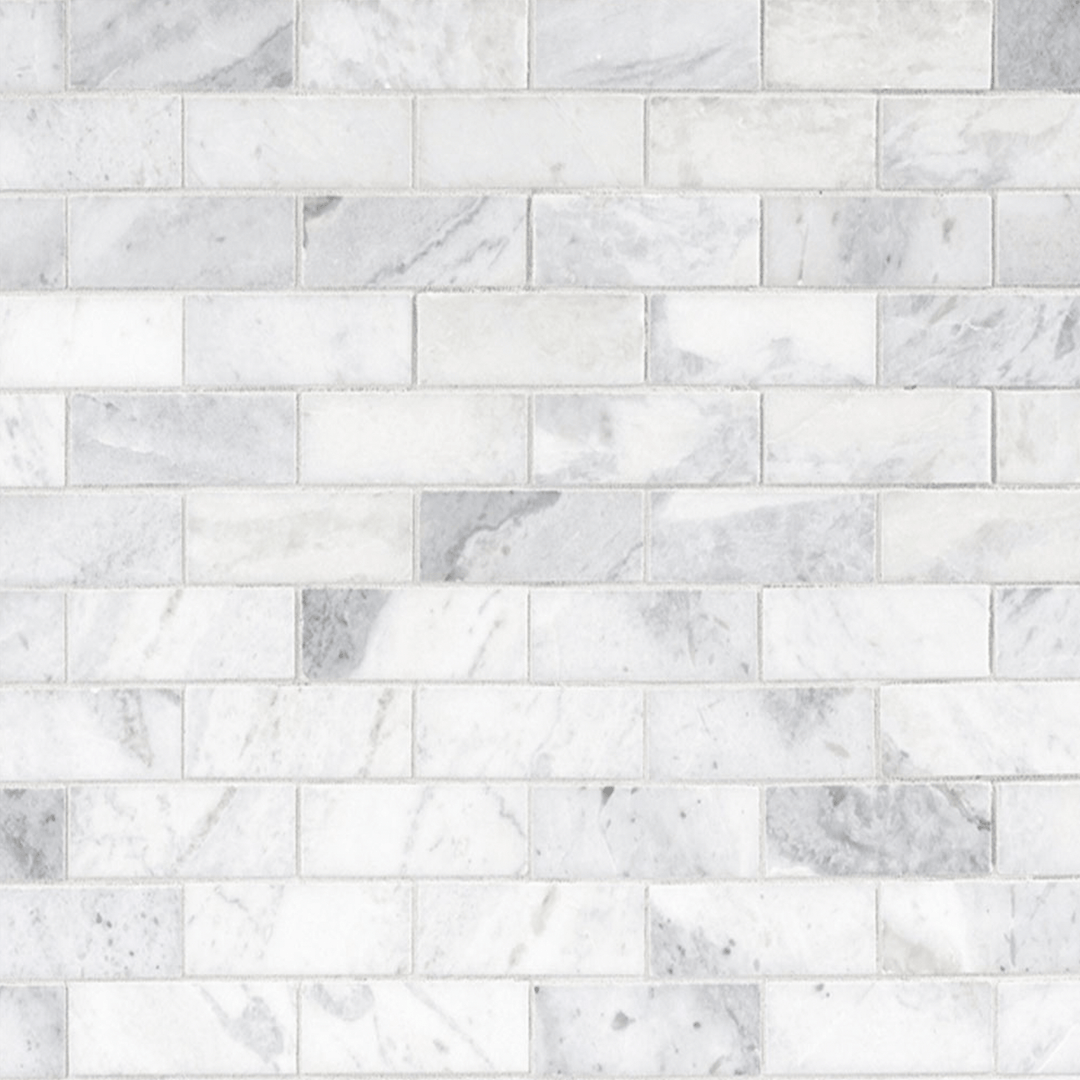 Blanco 12" x 12" Marble Mosaic Wall Tile - Design Element Bath Kitchen - Tile - 