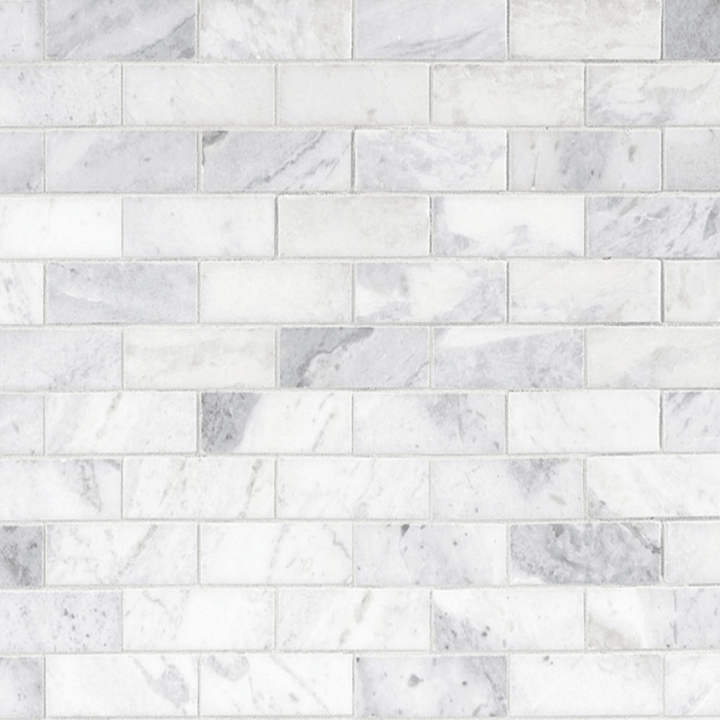 Blanco 12" x 12" Marble Mosaic Wall Tile - Design Element Bath Kitchen - Tile - 