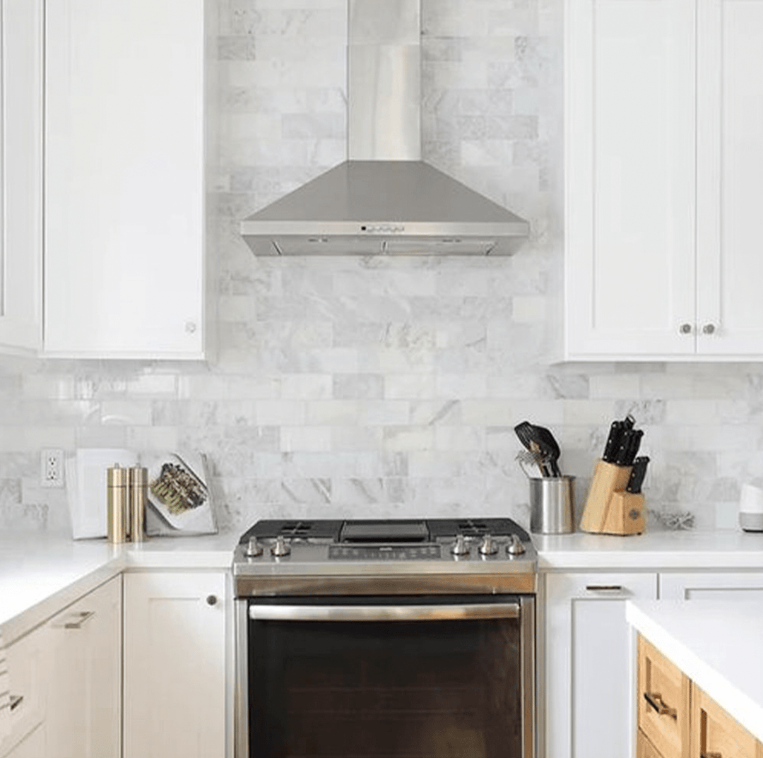 Blanco 12" x 12" Marble Mosaic Wall Tile - Design Element Bath Kitchen - Tile - 