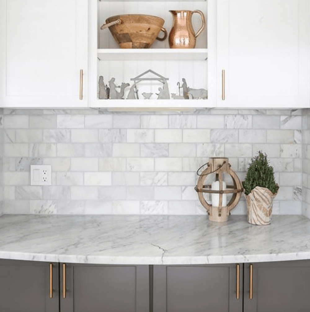 Blanco 12" x 12" Marble Mosaic Wall Tile - Design Element Bath Kitchen - Tile - 
